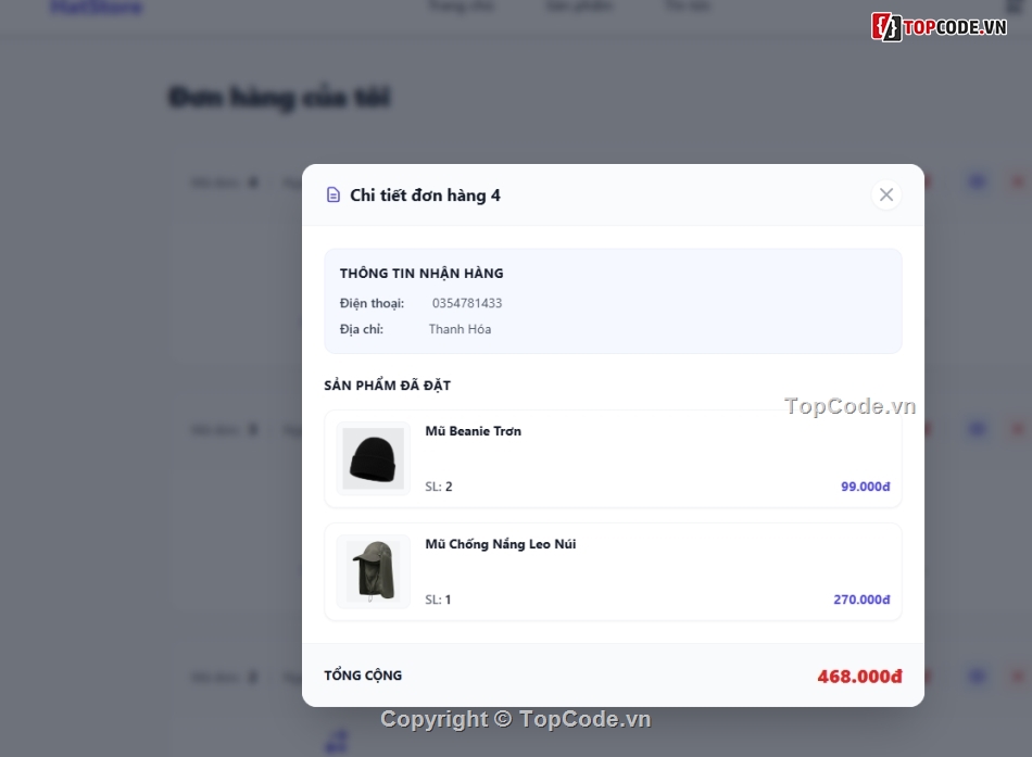 bán web,web app,Code web bán,mũ